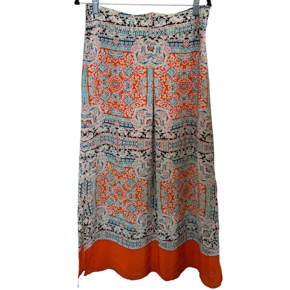 Anthropologie VanessaVirgina Silk Maxi Skirt Size Small